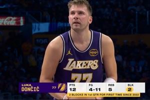 不一样的七七!东契奇首节送出两记封盖 个人2022年以来首次